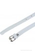 Shining Girl Women White Synthetic Belt(White)